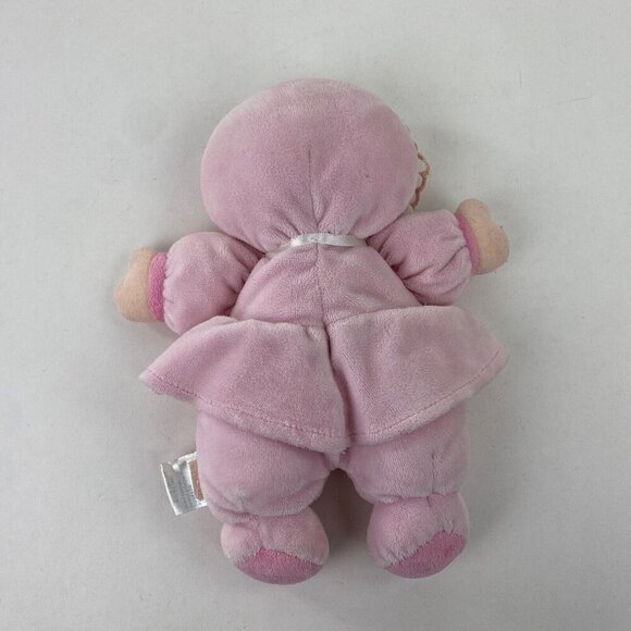 Vintage Prestige Plush Cloth Baby Doll, Soft Rattle Toy Blonde Girl 9" Long - Picture 6 of 9